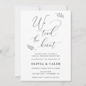 Invitation de réception de mariage décontractée (Devant)