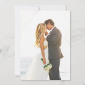 Invitation de réception de mariage décontractée (Dos)