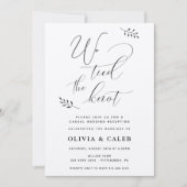 Invitation de réception de mariage décontractée (Devant)