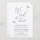 Invitation de réception de mariage décontractée (Devant / Derrière)