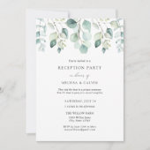 Invitation de réception de mariage décontractée au (Devant)