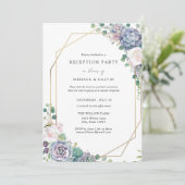 Invitation de réception de mariage décontractée Bo (Debout devant)