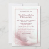 Invitation de réception de mariage élégante à la p (Devant)