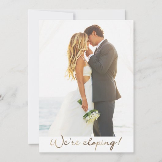 Invitation de réception de mariage en fuite (Dos)