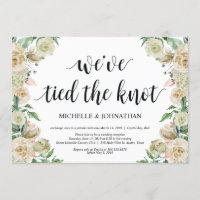 Invitation de réception de mariage en fuite de pri