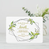 Invitation de réception de mariage en fuite Tied T (Debout devant)