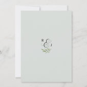 Invitation de réception de mariage en soirée IRINA (Dos)