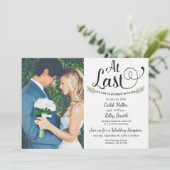 Invitation de réception de mariage enfin arrivée (Debout devant)