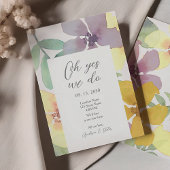 Invitation de réception de mariage Fleur sauvage c