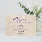 Invitation de réception de mariage floral (Debout devant)