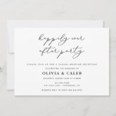 Invitation de réception de mariage heureux à jamai (Devant)