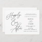 Invitation de réception de mariage heureux à tout  (Devant / Derrière)