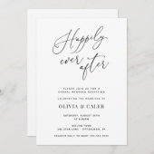 Invitation de réception de mariage heureux à tout (Devant / Derrière)