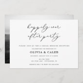 Invitation de réception de mariage heureux pour to (Devant / Derrière)