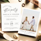 Invitation de réception de mariage intime minimali