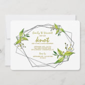 Invitation de réception de mariage intime Tied The (Devant)