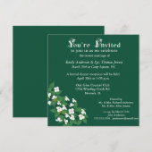 Invitation de réception de mariage Kousa Dogwood (Devant / Derrière)