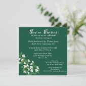 Invitation de réception de mariage Kousa Dogwood (Debout devant)