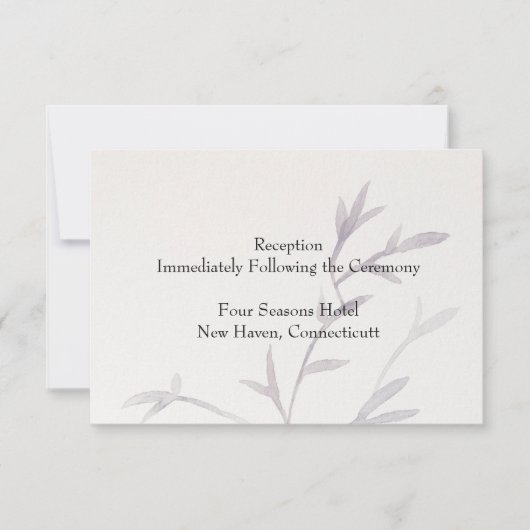 Invitation de réception de mariage moderne inspiré (Devant)