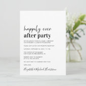 Invitation de réception de mariage moderne minimal (Debout devant)