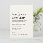 Invitation de réception de mariage moderne minimal (Debout devant)