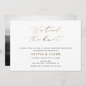 Invitation de réception de mariage Nous avons noué (Devant / Derrière)