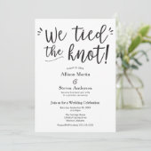 Invitation de réception de mariage Nous avons noué (Debout devant)