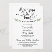 Invitation de réception de mariage "Nous nous mari (Devant / Derrière)