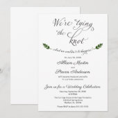 Invitation de réception de mariage Nous nous mario (Devant / Derrière)