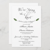 Invitation de réception de mariage On se marie (Devant / Derrière)