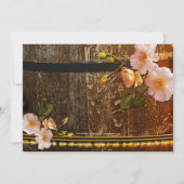 Invitation de réception de mariage post-mariage un (Dos)