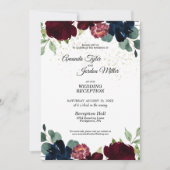 Invitation de réception de mariage pour la célébra (Devant)