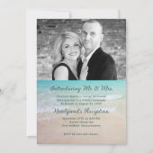 Invitation de réception de mariage privé sur une p (Devant)