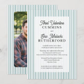 Invitation de réception de mariage rustique de cam (Devant / Derrière)