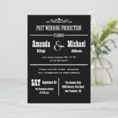 Invitation de réception de mariage - Style théâtre (Debout devant)