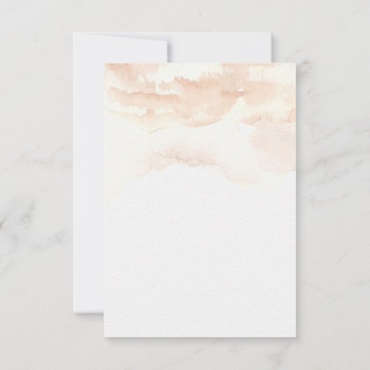 Invitation de réception de mariage sur la plage au (Dos)