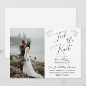 Invitation de réception de mariage "Tied the Knot" (Devant / Derrière)