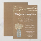 Invitation de réception de mariage uniquement | Kr (Devant / Derrière)