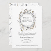 Invitation de réception du soir pour mariage, Dusk (Devant / Derrière)