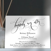 Invitation de réception élégante et simple pour Ha