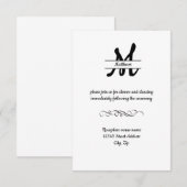 Invitation de réception élégante simple formelle C (Devant / Derrière)