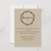 Invitation de réception et direction modèle de mar (Devant)