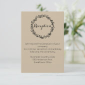 Invitation de réception et direction modèle de mar (Debout devant)