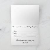 Invitation de réception Rose rouge (Intérieur)