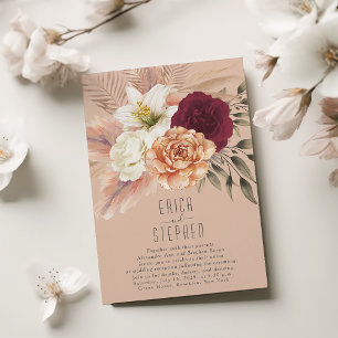 Invitation de réception uniquement Peach Fuzz