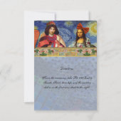 Invitation de réception vintage Art rustique amusa (Dos)