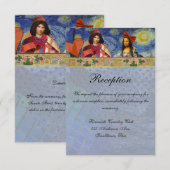 Invitation de réception vintage Art rustique amusa (Devant / Derrière)