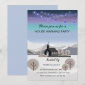 Invitation de réchauffement de la maison d'hiver b (Devant / Derrière)