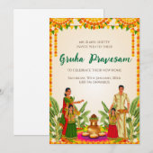 Invitation de réchauffement de la maison numérique (Devant / Derrière)