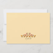 Invitation de récolte citrouille (Dos)